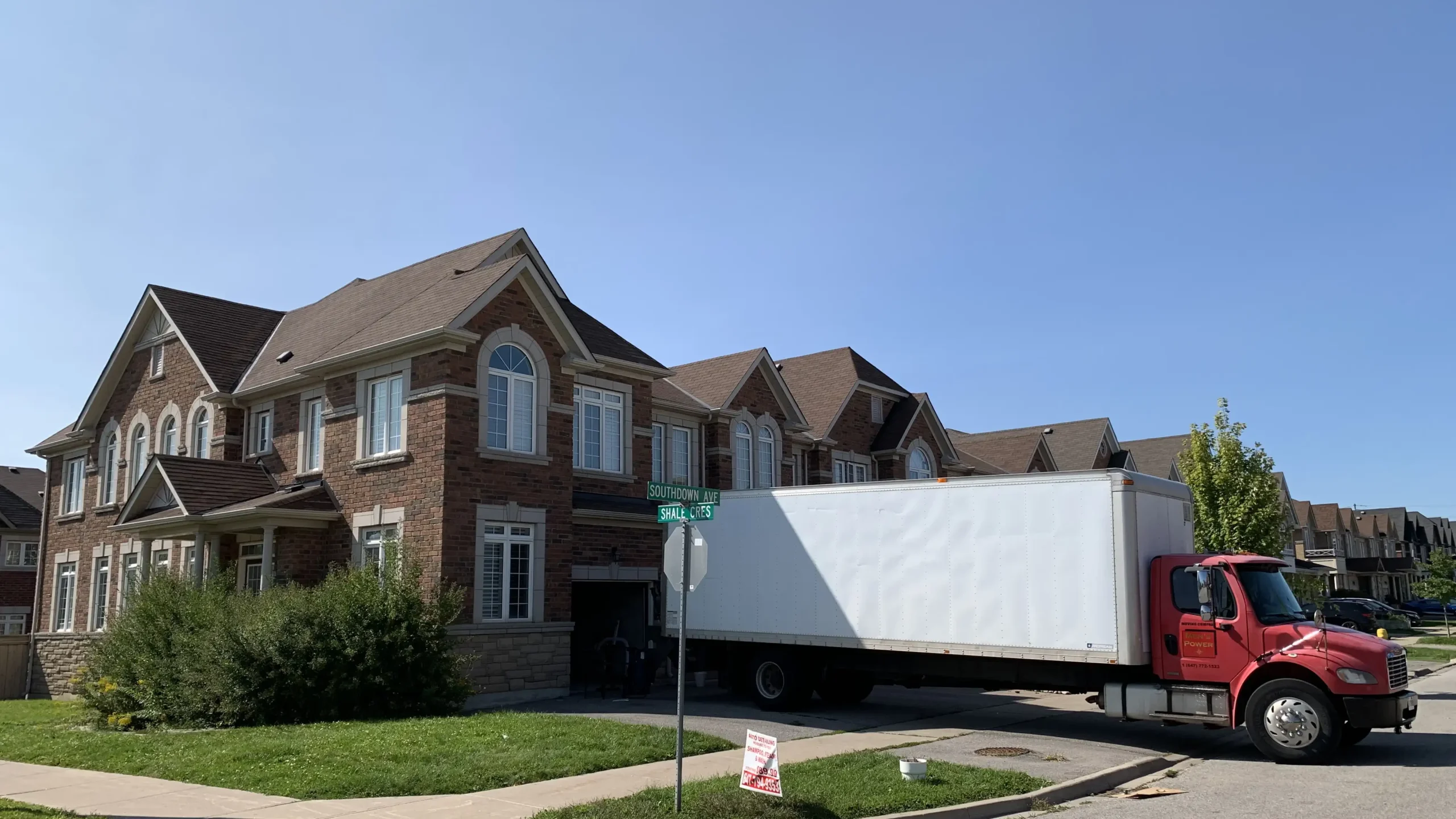 truck near house