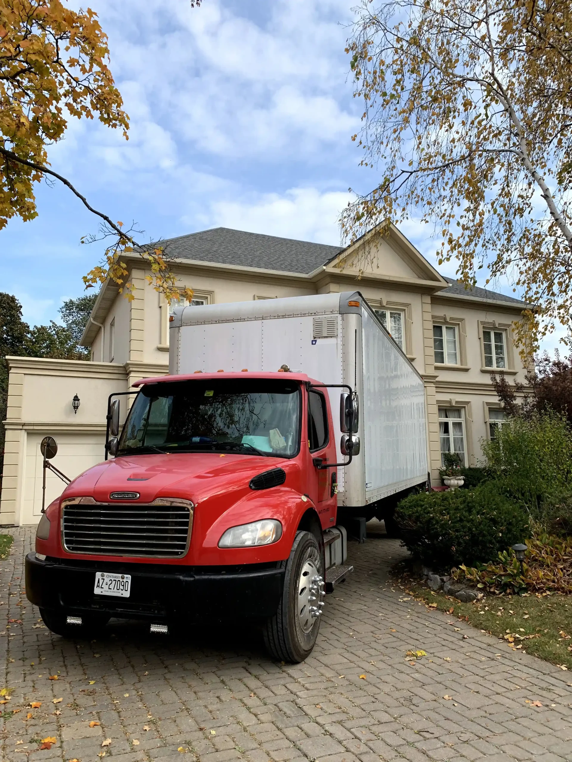 truck near house